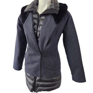Marmot‎ Victoria Wool Blend Goose Down Jacket Womens XS Gorpcore